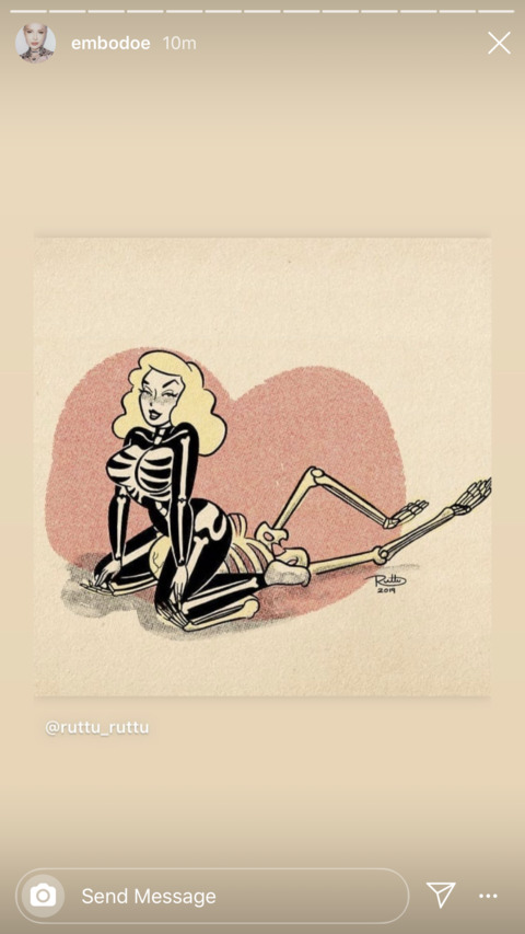 skeletonbitch onlyfans leaked picture 2